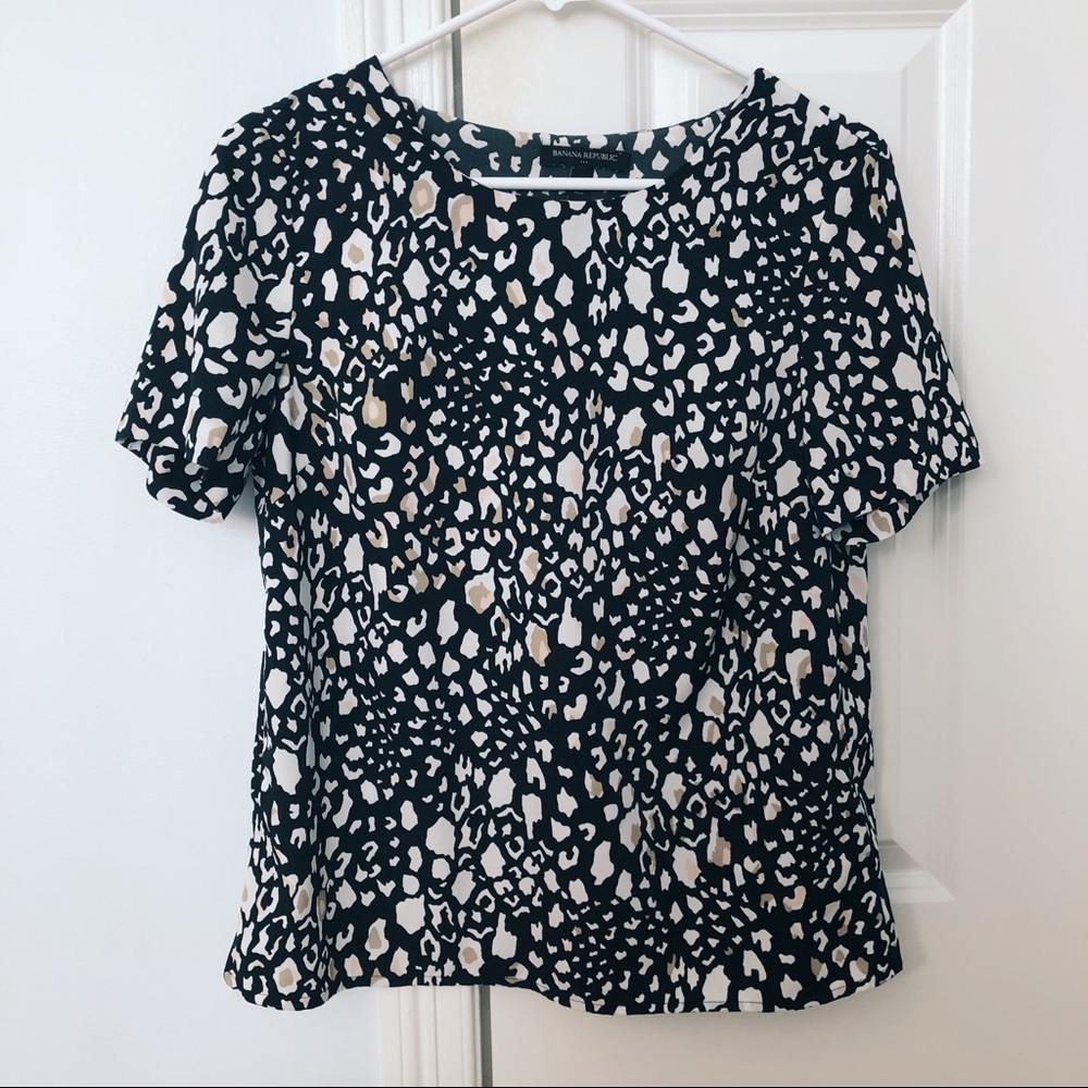Cheetah print blouse